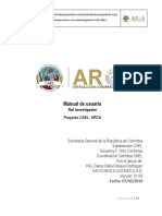 Manual de Usuario: Rol Investigador Proyecto CAEL-ARCA