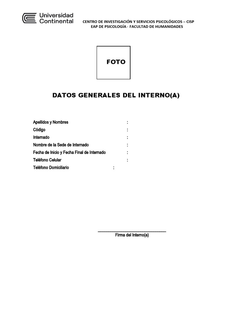 Datos Generales Drive | PDF