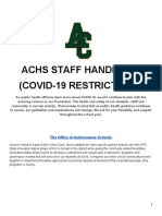 ACHS Staff Handbook - Updated July 20, 2021