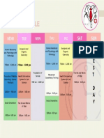 First Sem Sched