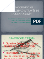 Conociendo personalidad grafología