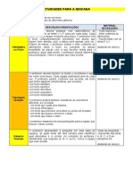 Atividades para gincana identificar gêneros e tipologias textuais