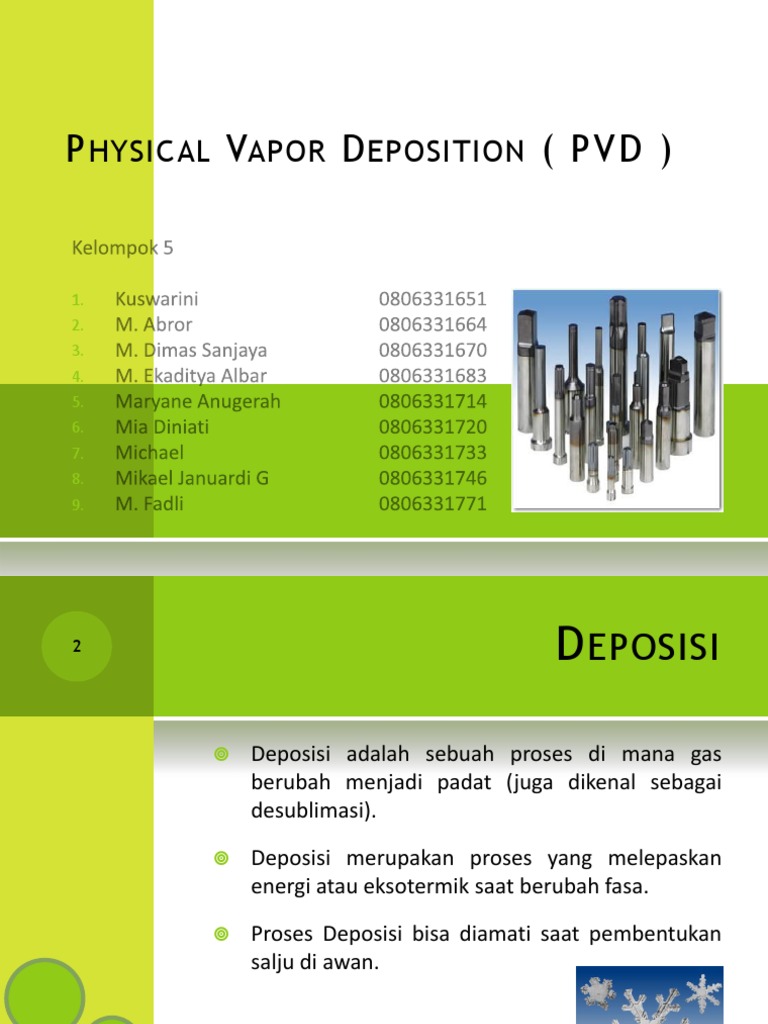 Physical Vapor Deposition | PDF