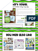 CCVC/CVCC Clip Cards: Short Vowel