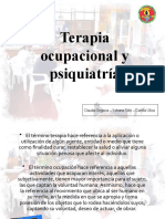 Terapia Ocupacional y Psiquiatrc3ada