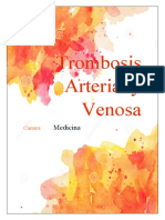 Trombosis Arterial y Venosa