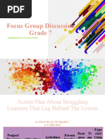 Focus Group Discussion Grade 7