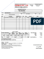 Cyrus Electronics Pvt. LTD.: Tax Invoice