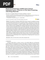 Catalysts: Removal of Hydrogen Sulfide From Various Industrial Gases: A Review of The Most Promising Adsorbing Materials