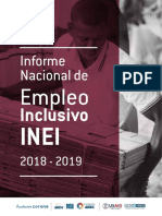 Informe Nacional de Empleo