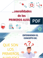 9) Generalidades de Los Primeros Auxilios