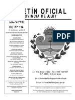 Boletín Oficial 114 (15 de Octubre 2014) - Provincia de Jujuy