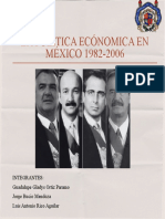 La Politica Ecónomica en México 1982-2006