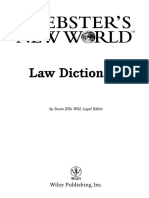 Law Dictionary: by Susan Ellis Wild, Legal Editor