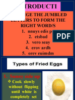TYPES OF EGG For DEMO