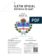 Boletín Oficial 111 (27 de Septiembre 2019) - Provincia de Jujuy