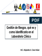 Gestion de Riesgos Que Es y Como Identificarla en El Laboratorio Clinico QUITO