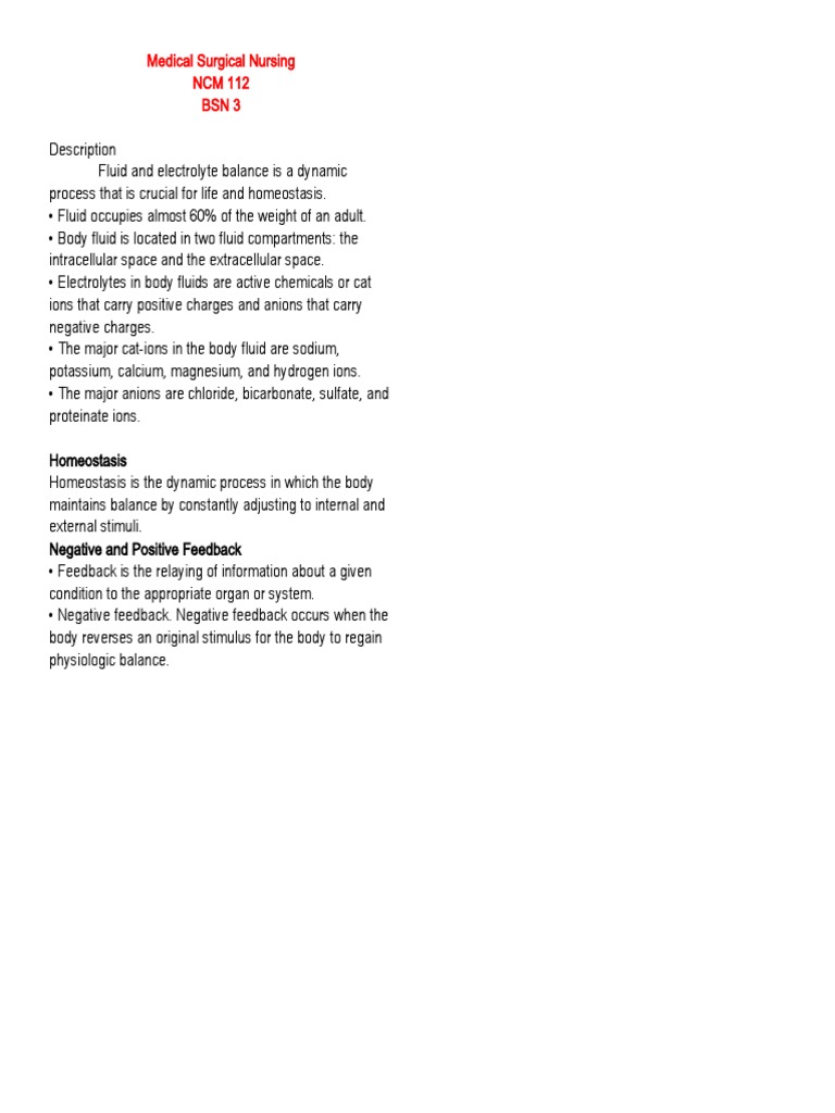 Medical Surgical Nursing | PDF
