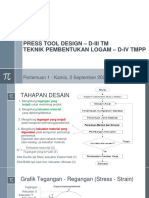 Press Tool Design Pertemuan 1