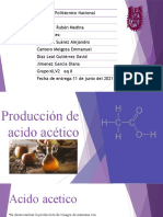 Produccion de Acido Acetico