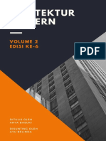 Sampul Buku Segitiga Arsitektur Modern Oranye Dan Ungu Tua