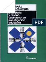 1984. Goetz y LeCompte. Etnog y Dise Cualit Inv Educ. Parcial