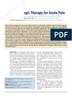 Pharmacologic Therapy For Acute Pain