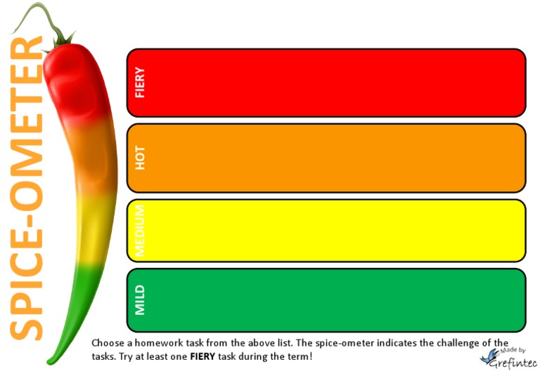 Spice-O-Meter Homework Guide | PDF