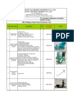 800-1000kg Per Hour Pellet Feed Production Line