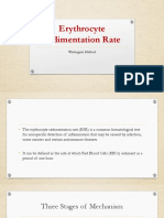 Erythrocyte Sedimentation Rate: Westergren Method