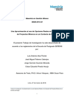 TESIS UNA APROXIMACION AL USI DE OPCIONES REALES EN LA EVALUACION DE PROYECTOS MINEROS EN UN CONTEXTO DE RIESGO