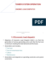 Module 1 Power System Operation: 1.3 Economic Load Dispatch