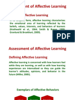 Assessment of Affective Learning