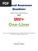 1200 General Awareness Questions Asked in Various Competitive Exams in 2019 Pratiyogitaabhiyan - in