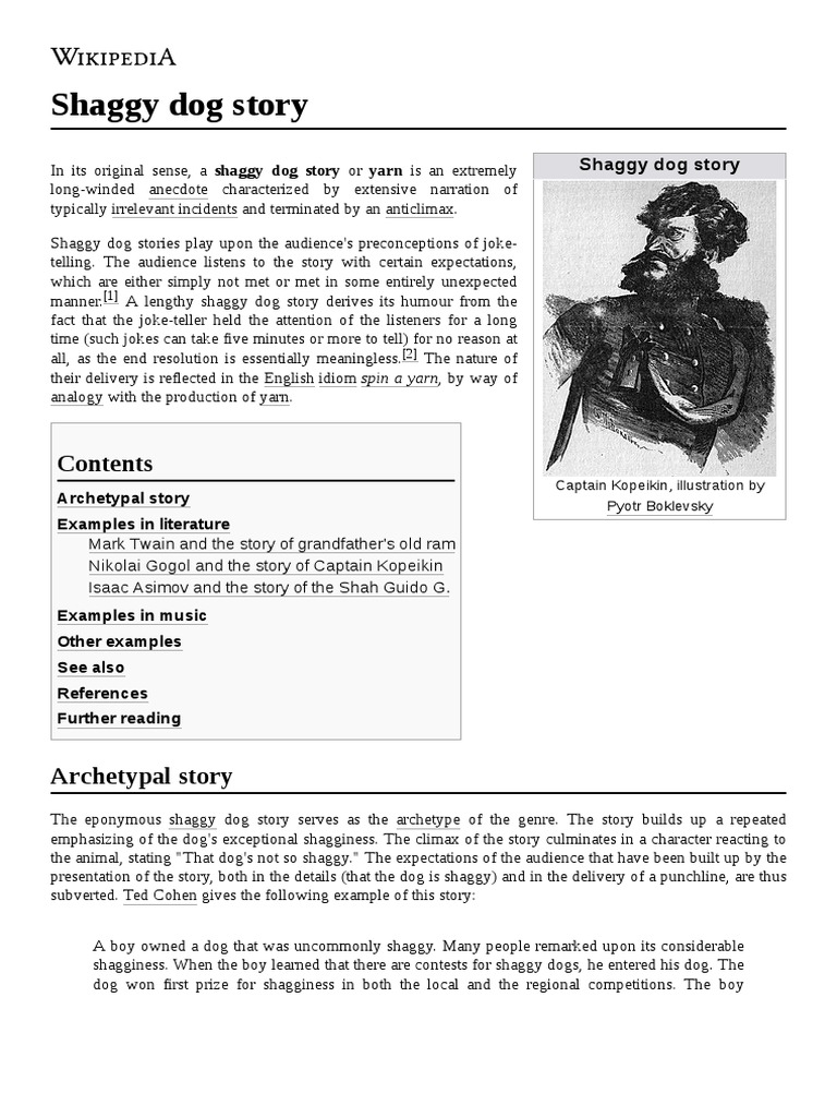 Shaggy Dog Story PDF