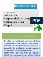 Coaching Caract. Ventajas y Desventajas.