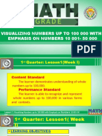 Grade 4: Visualizing Numbers Up To 100 000 With Emphasis On Numbers 10 001-50 000