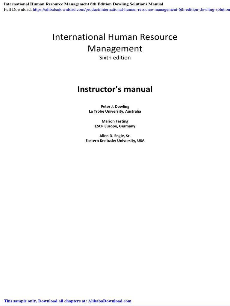INTERNATIONAL HUMAN RESOURCE MANAGEMENT 8TH EDITION PDF FREE DOWNLOAD visual data 5