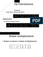 Matrix Calculations Guide