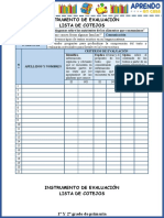 Instrumento de Evaluación