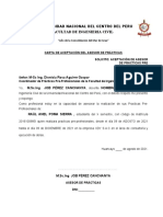 Carta aceptación asesor prácticas preprofesionales ingeniería