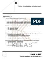 Workbook Teknik Memanggang Whole Chicken