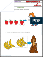 Ejercicios de La Resta para Niños de 5 Años