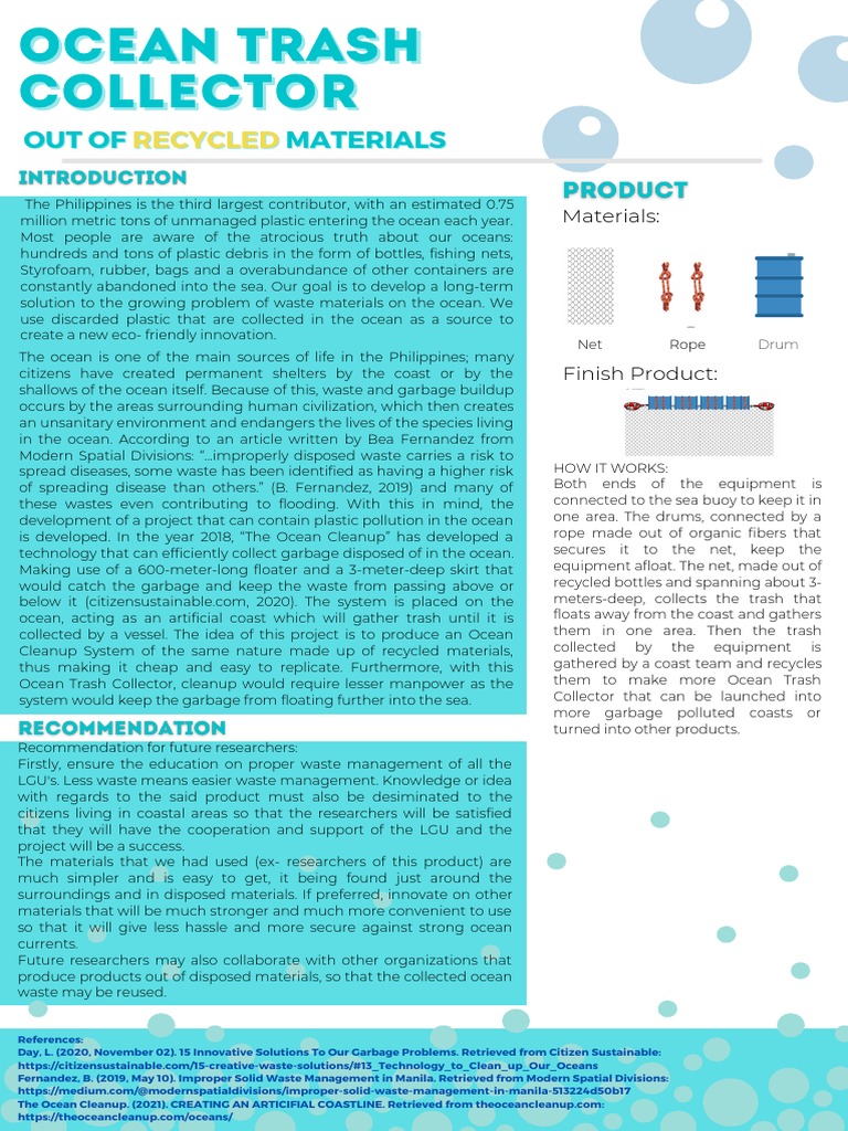 Ocean Trash Collector | PDF | Waste | Nature