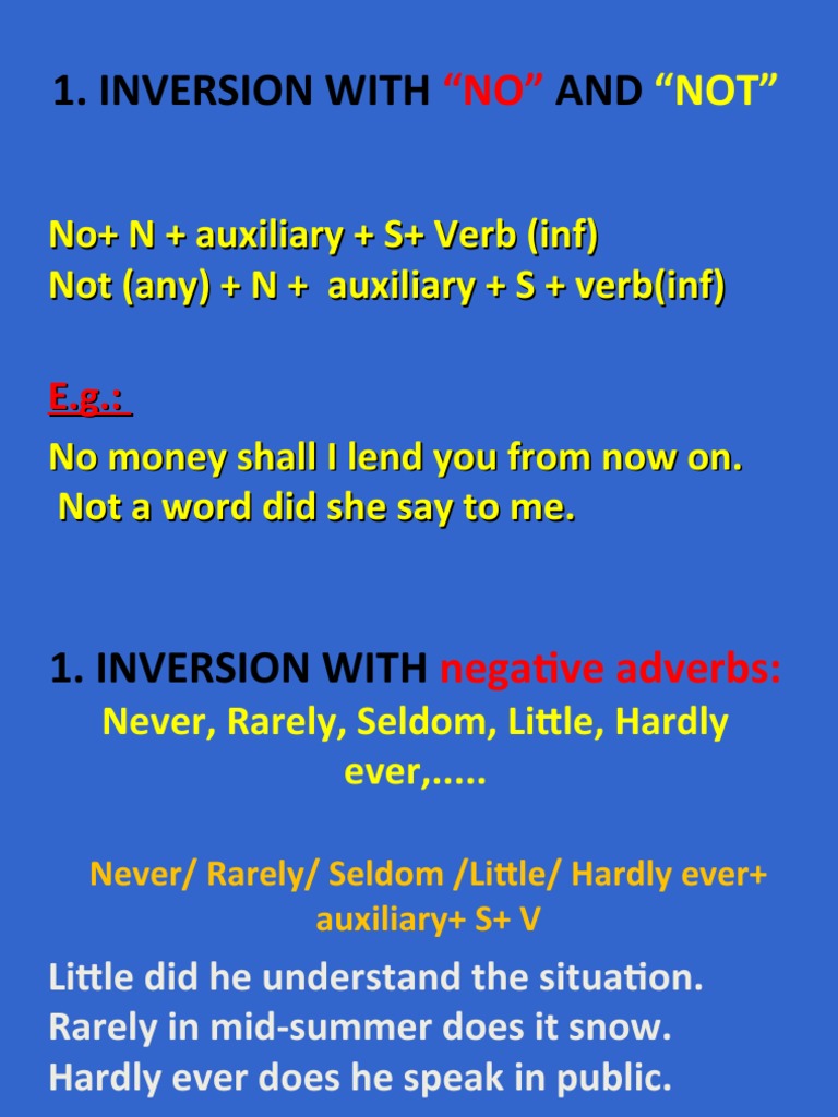 Inversion - Part 2 | PDF | Clause | Linguistic Typology