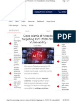 Cisco Warns of Attacks Targeting CVE-2020-3118 Vulnerability