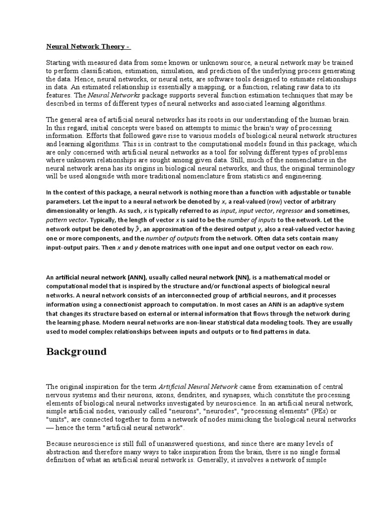 Artificial Neural Networks | PDF | Artificial Neural Network ...