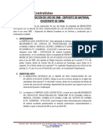 Aziza Contratistas: Acta de Autorizacion de Uso de Dme - Deposito de Material Excedente de Obra