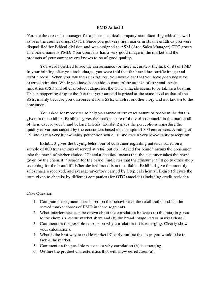 PMD Case Study | PDF | Retail | Brand