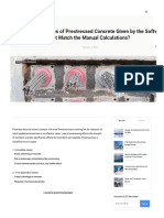 Why Are The Losses of Prestressed Concrete Given by The Softw Not Match The Manual Calculations?